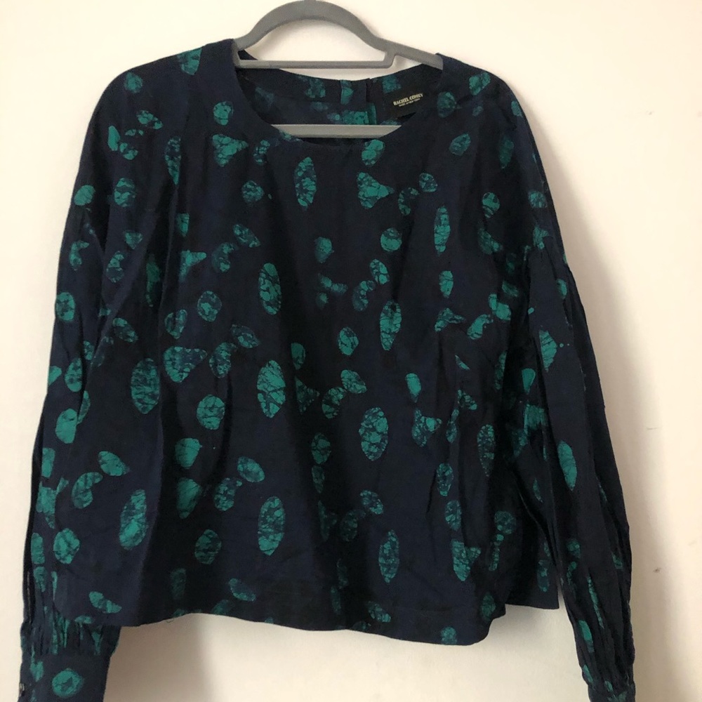 Rachel Comey batik dot blouse